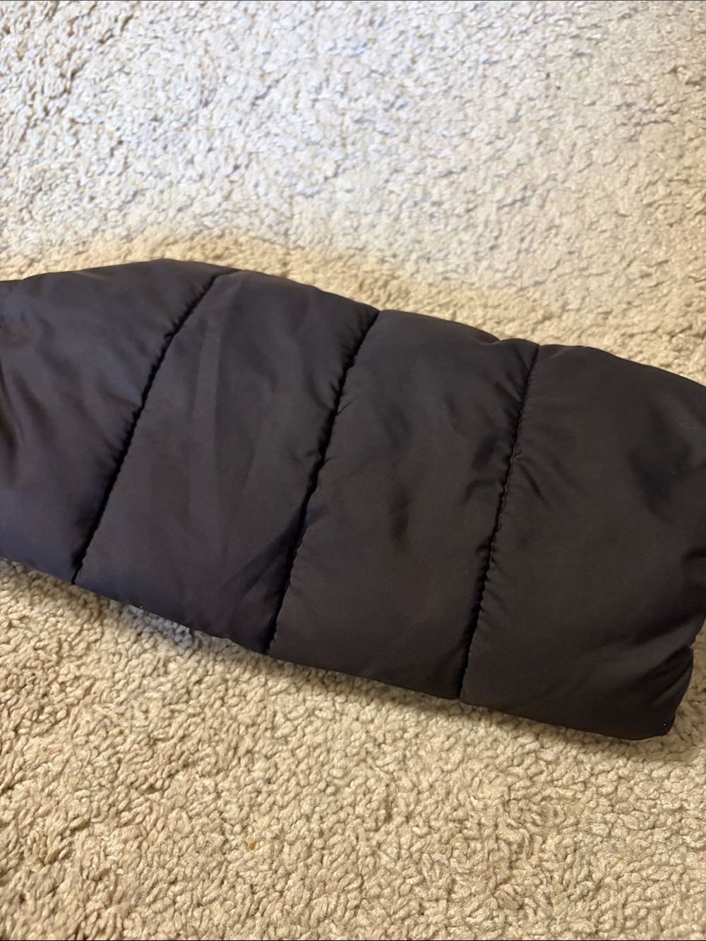 HOLLISTER Women's Faux Fur Trim Quilted Belted Parka Jacket Brown Large - Picture 6 of 8